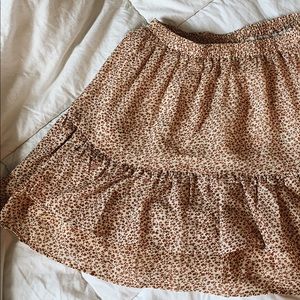 Princess Polly Orange Floral Towson Mini Skirt